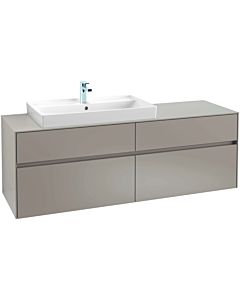 Collaro Villeroy und Boch vasque C02600RK 160x54.8x50cm, meuble sous-vasque gauche, Stone Oak