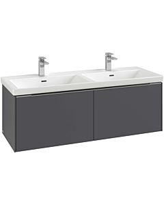 Villeroy und Boch Subway 3. 1930 vanity unit C56700VF 127.2x42.9x47.8cm, without LED / handle aluminum glossy, pure white