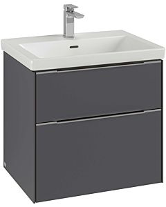 Villeroy und Boch Subway 3. 1930 vanity unit C57600VM 62.2x57.6x47.8cm, without LED / handle aluminum glossy, taupe