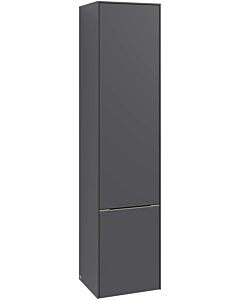 Villeroy und Boch Subway 3. 1930 cabinet C58600VL 40x171x36.2cm, hinge left / handle aluminum glossy, volcano black