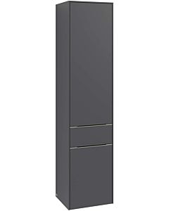 Villeroy und Boch Subway 3. 1930 cabinet C59000VL 40x171x36.2cm, hinge left / handle aluminum glossy, volcano black