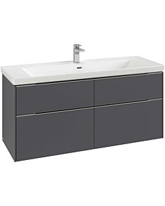 Villeroy und Boch Subway 3. 1930 vanity unit C60200VF 127.2x57.6x47.8cm, without LED / handle aluminum glossy, pure white