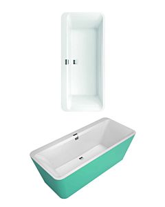 Villeroy und Boch Squaro Edge 12 Oval bathtub Q180SQE7PDBCV01 180x80cm, white, central, free-standing, apron Color on Demand