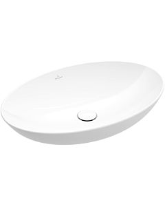 Villeroy und Boch Loop &amp; friends countertop washbasin 4A470101 56x38cm, oval, without tap platform, without overflow, white