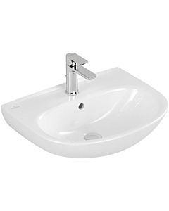 Villeroy und Boch O.novo lavabo 4A4055R1 55x44cm, ovale, trou pour robinetterie avec trop-plein, blanc C-plus