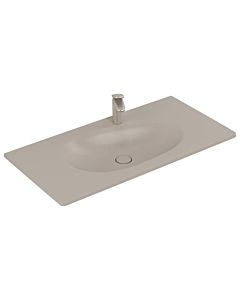 Villeroy & Boch Antao vanity washbasin 1000x500mm 4A76ABAM square 1HL. with reduced ÜL. Almond cplus