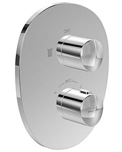 Villeroy und Boch Antao Fertigmontageset TVS11100100061 Unterputz-Thermostat mit Einwege-Mengenregulierung, chrom