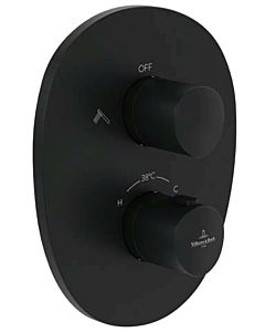 Villeroy und Boch Antao final assembly set TVS111002000K5 concealed thermostat with two-way volume control, matt black