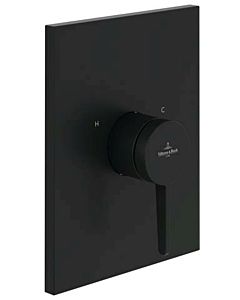 Villeroy und Boch Conum trim set TVS127004000K5 concealed single lever shower fitting, wall mounting, matt black