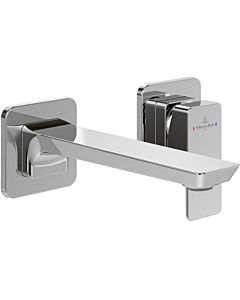 Villeroy und Boch Subway 3. 1930 two-hole single lever basin mixer TVW11200700061 fixed spout, without pop-up waste, wall mounting, chrome