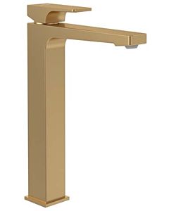 Villeroy und Boch Architectura Square Raised basin mixer TVW12500200076 , with push-open waste set, brushed gold