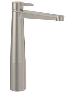 Villeroy und Boch Conum single lever basin mixer TVW12700500064 raised, with push-open waste set, brushed nickel black