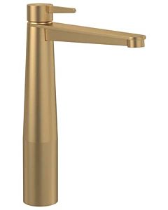 Villeroy und Boch Conum single lever basin mixer TVW12700500076 raised, with push-open waste set, brushed gold