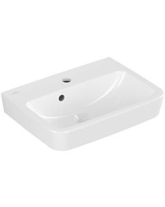 Villeroy und Boch O.novo lave-mains 43445001 50x37cm, carré, avec trou pour robinetterie, avec trop-plein, blanc