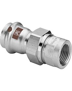 Viega Temponox screw connection 812157 18 mm x Rp 2000 /2, steel, rustproof, Rp thread, SC-Contur