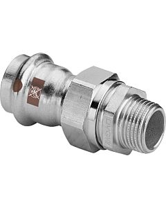 Viega Temponox screw connection 812065 15 mm x R 2000 /2, steel, rustproof, R thread, SC-Contur