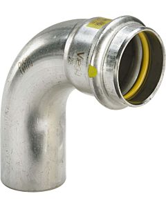 Viega Sanpress Inox G bend 486051 15 mm, 90°, stainless steel, SC-Contur