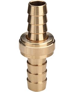 Viega hose fitting 113384 2000 /2&quot; x G 3/4, brass, flat seal, knurled union nut