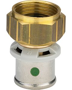 Viega Sanfix-P screw connection 435240 16 mm x G 3/4, flat sealing, with SC-Contur, gunmetal