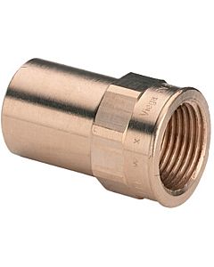 Viega Sanpress plug-in piece 117481 22 mm x Rp 3/4, gunmetal or silicon bronze, Viega end