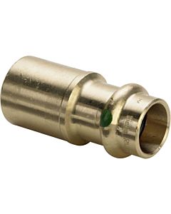 Viega Sanpress reducer 108250 22 x 15 mm, gunmetal or silicon bronze, SC-Contur, spigot end