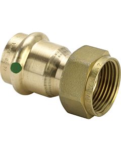 Viega Sanpress screw connection 305031 42 mm x G 2, gunmetal or silicon bronze, flat sealing, SC-Contur