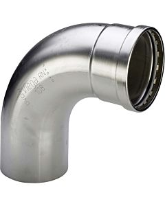 Viega Sanpress Inox XL elbow 482 626 76, 2000 mm, 90 °, stainless steel, SC-Contur