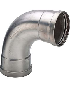 Viega Sanpress Inox XL elbow 482 596 76, 2000 mm, 90 °, stainless steel, SC-Contur