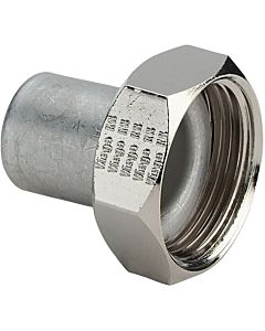 Viega Sanpress Inox screw connection 438241 54 mm x G 2 3/8, stainless steel, flat sealing, SC-Contur
