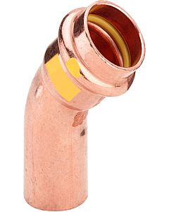 Viega Profipress G bend 345679 15 mm, 45°, copper, SC-Contur, spigot