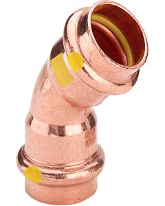 Viega Profipress G bend 345600 15 mm, 45°, copper, SC-Contur