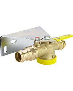 Viega gas meter ball valve 632717 28 mm, brass, straight, SC-Contur
