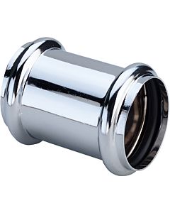 Viega sleeve 115197 DN 28, chrome-plated brass, for connecting flushing pipes