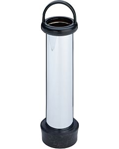 Viega tube vertical 123864 G 2000 2000 / 2x120mm, laiton chromé, cône en caoutchouc