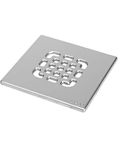 Viega Advantix grate 555047 143 x 143 mm, screwable, drawn, stainless steel