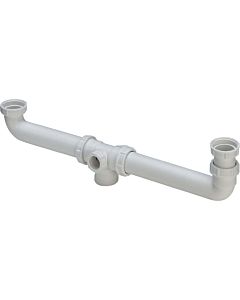 Viega drain connection 444853 G 2000 2000 / 2x1 2000 / 2x180-600mm, plastic white, for double sinks