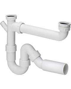 Viega drain connection 107147 G 2000 2000 / 2xDN 50x90-310mm, plastic white, for double sinks