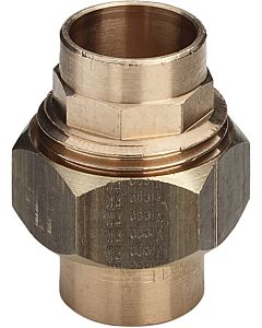 raccord de tuyau Viega 104399 22 mm, bronze à canon, joint conique