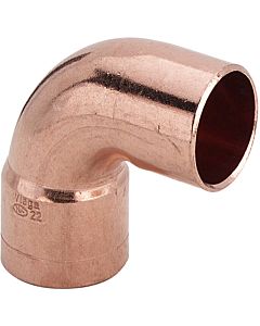 Viega Angle 100933 22 mm, 90 degrees, spigot end, copper