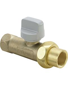 Viega Gas device ball valve 526115 Rp 2000 /2, chrome-plated, brass, passage, with TAE