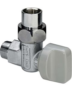 Viega gas device ball valve 526184 R/Rp 3/4, chrome-plated brass, corner, with TAE