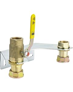 Viega mounting unit 528560 Rp 2000 , brass, for two-port gas meter