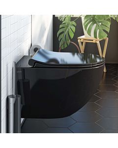 Vitra Sento WC-Sitz 120-070R409 36,5x45cm, mit Absenkautomatik, mit Schnellverschluss, schwarz hochglanz