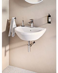 Vitra Integra lavabo 7066L003-0001 49,5 x 43 cm, blanc , avec trop-plein / trou pour robinet au milieu