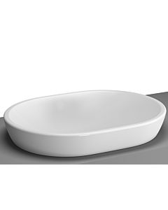 Vitra Metropole Aufsatz-Waschtisch 5942B003-0016 59,5x44,5cm, oval, ohne Hahnloch, weiß, ohne Überlauf