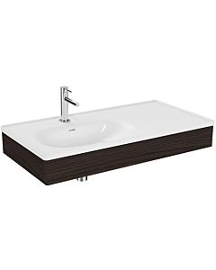 Vitra Equal set de lavabo pour meuble 64086 100x52cm, avec lavabo pour meuble asymétrique, blanc VC, avec panneau en bois d&#39;orme