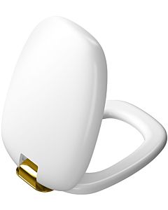 Vitra plural WC 126-001-019 edelweiß / gold, with soft close, quick release