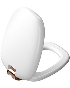Vitra plural WC -seat 126-001-029 noble white / copper, with soft close, quick release