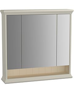 Vitra Valarte LED armoire miroir 62233 78x17x76cm, 3 portes miroir, corps ivoire mat