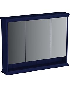 Vitra Valarte LED armoire miroir 65794 98x17x76cm, 3 portes miroir, corps bleu acier, laqué